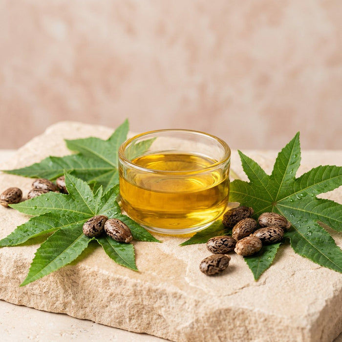 Aceite de ricino · Fortalece la fibra
